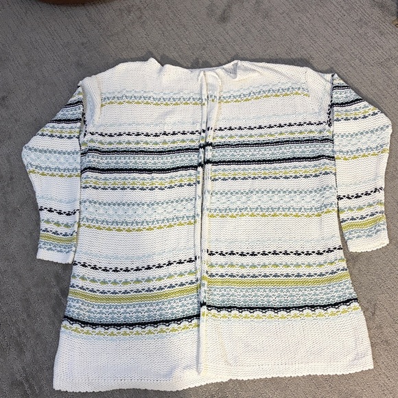 J. Jill Sweaters - J. Jill Multicolor Striped Cardigan